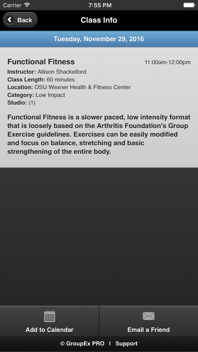 Ohio State Health and Fitness Group Ex screenshot 2