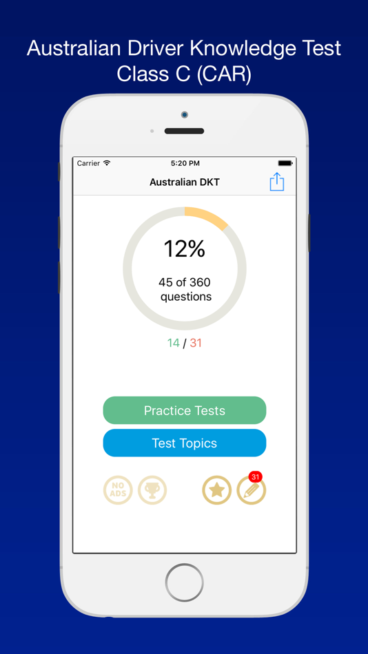 #1. Australian Driver Knowledge Test Class C CAR Free (iOS) Podle: Andrey Fetisov