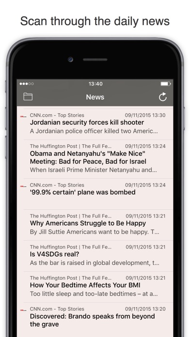 Screenshot #2 pour RSS Watch: Your RSS Feed Reader for News & Blogs