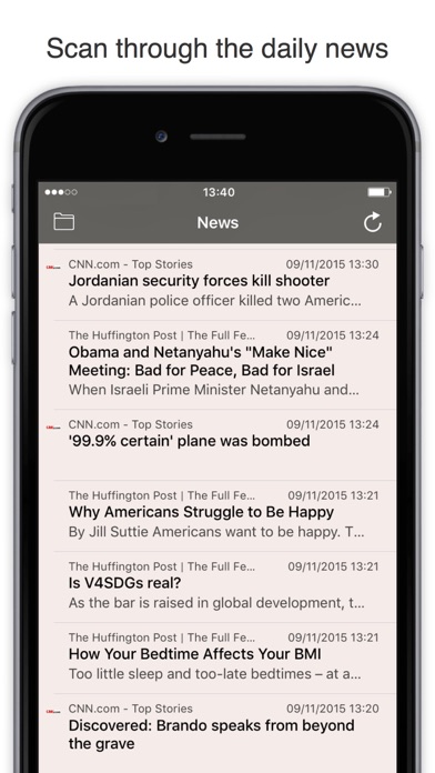 RSS Watch: Your RSS Feed Reader for News & Blogs Screenshot