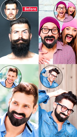 Mooch - Beard & Mustache Photo Editor for Men Faceのおすすめ画像1