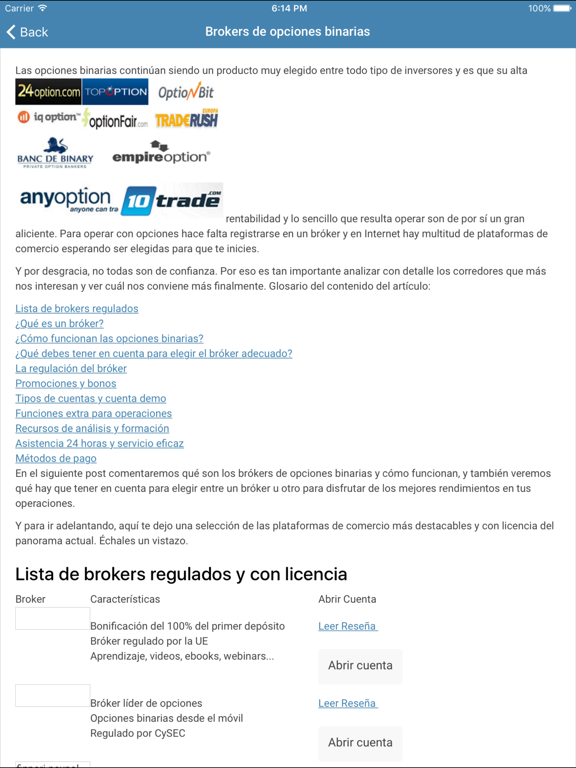 Screenshot #5 pour Operaciones Binarias - Invertir en Opciones