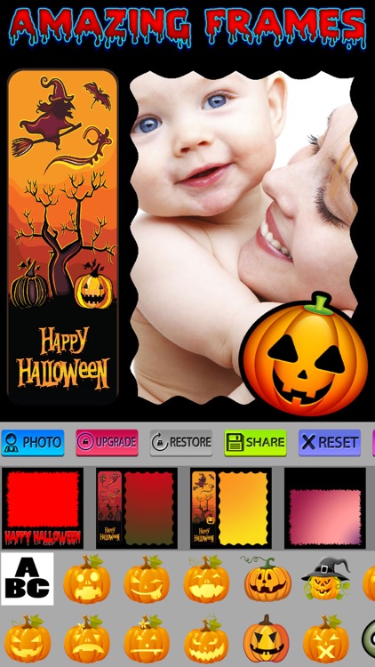 Halloween Frames and Stickers