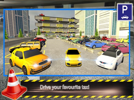 City Mall Taxi Parking 3d : free simulation game iPad screenshot