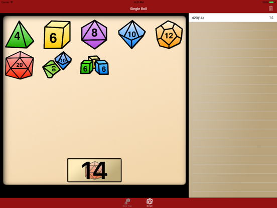 Screenshot #5 pour Dice Tray - RPG Dice Roller