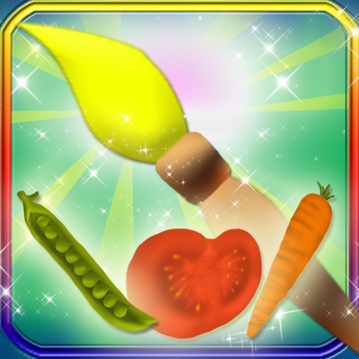 Vegetables Paint Magical Drawing Game iOS App