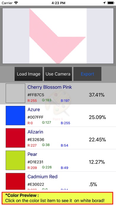 Screenshot #2 pour Color Analysis Lite
