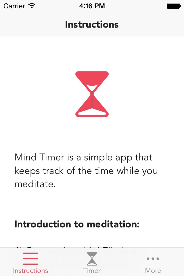 Mind Timer - A Simple Timer for Insight Meditation screenshot 3