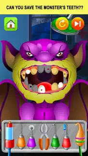 monster dentist doctor shave - kid games free iphone screenshot 2