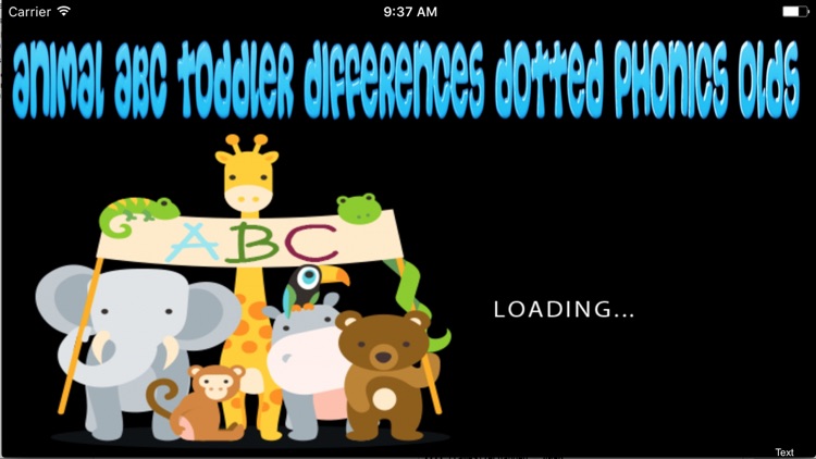 Animal ABC Toddler Differences Dotted Phonics Olds