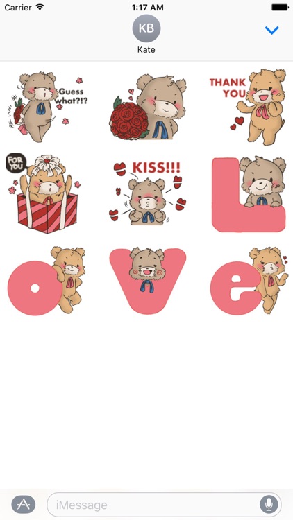 Cute Bears For Valentine Emoji