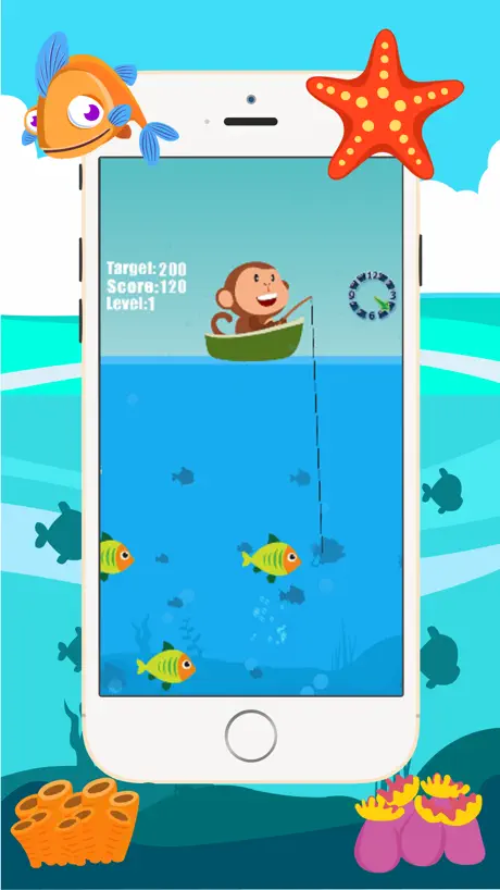 Singe de pêche Catch jeu Big Fish For Kids