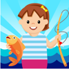 Girl Fishing - toddler games free for educational