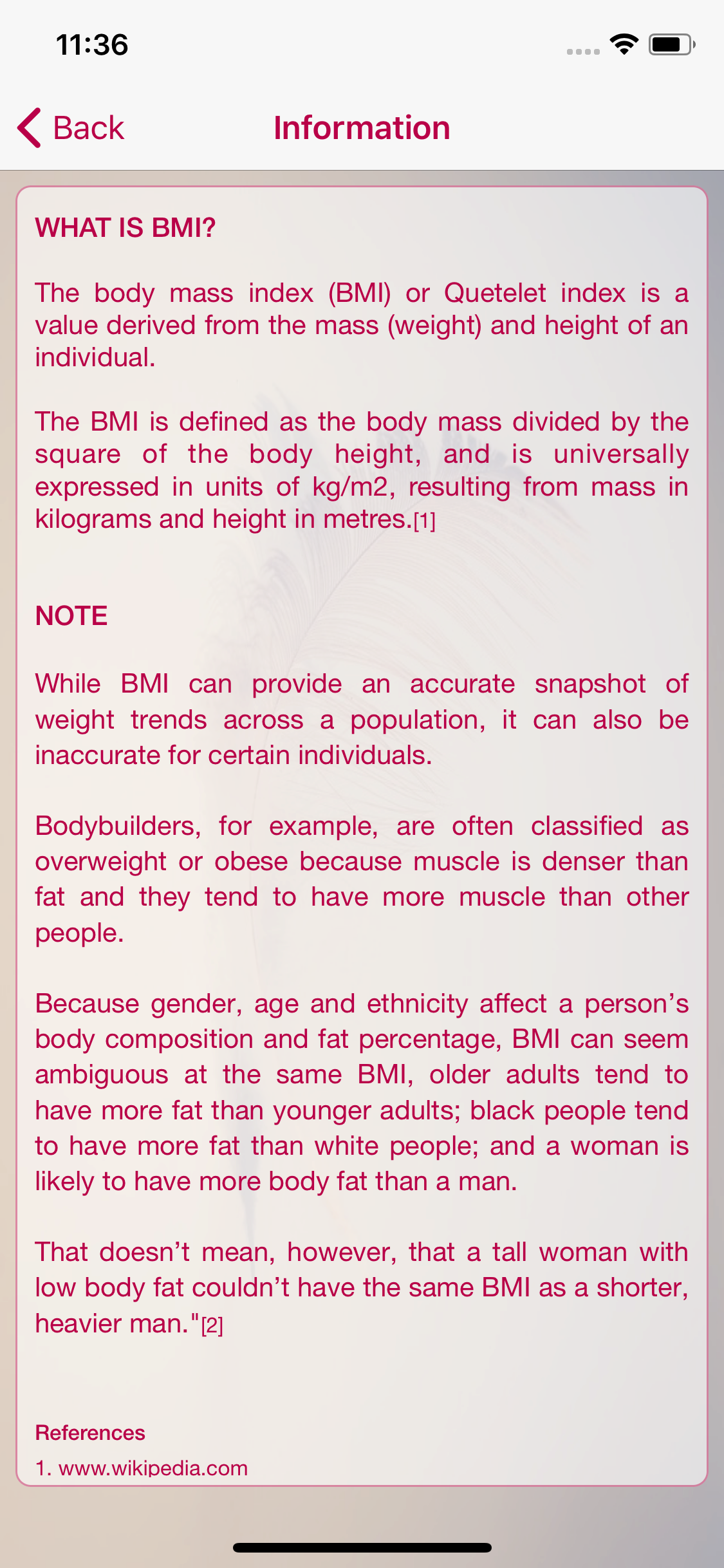 Ideal Weight, BMI Calculator