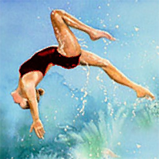 Cliff  Jumping: Flip Swim Diving Outfolded Icon