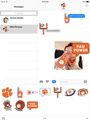 clemson tigers stickers for imessage ipad images 1