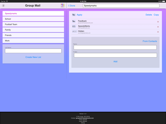 Screenshot #5 pour Group Mail App