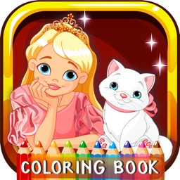 Princess Coloring Book For Girls: Free Games For Kids And Toddlers!