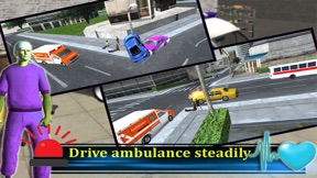 Ambulance Rescue Driver 3d 2016 : free game screenshot