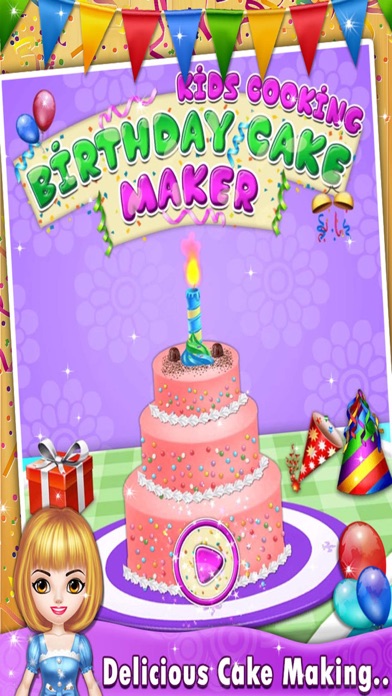 Kids Birthday Cake Maker - Cooking game Screenshot