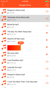 Music Cloud - Songs Player for GoogleDrive,Dropbox screenshot