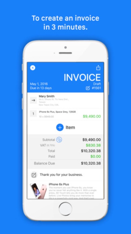 Invoice Go Pro - Invoice Maker & Estimate. Templates Bill on the go