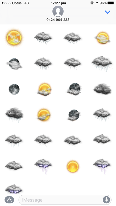 Weather Stickers for Messageのおすすめ画像2