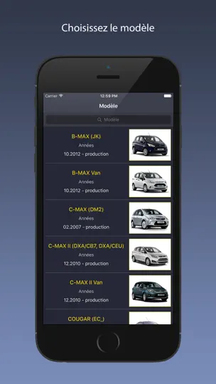 Capture d'écran de TechApp Pour Ford sur iPhone 1