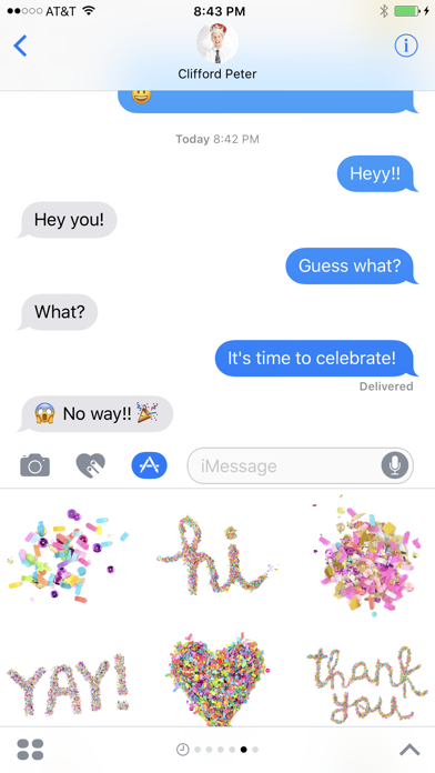 Screenshot #2 pour The Confetti Bar Stickers