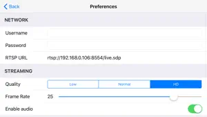 Periscope HD - H.264 RTSP Cam screenshot #3 for iPhone