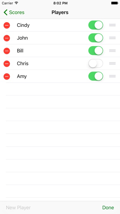Scores - Game night score keeper screenshot-3