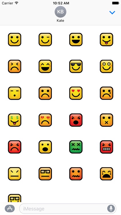 Square Emoji Stickers 2