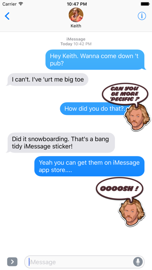 Keith Lemon's Stickers for iMessage