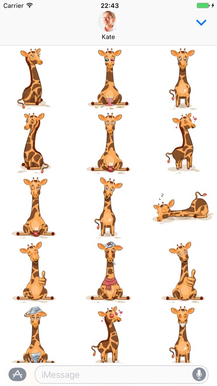 Giraffe - Stickers for iMessage