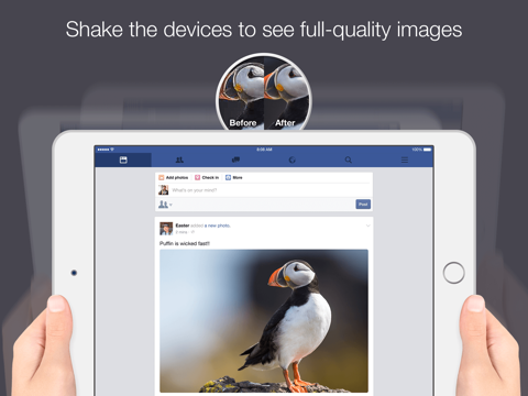 Скриншот из Puffin for Facebook