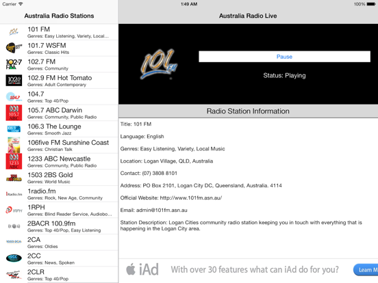 Screenshot #5 pour Australia Radio Live