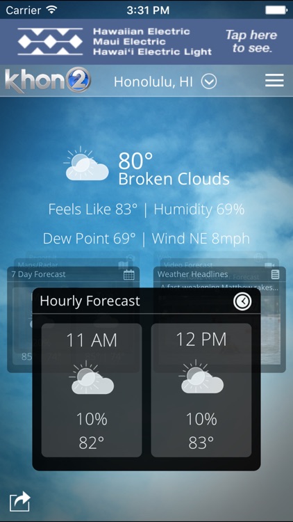 KHON2 WX - Radar & Forecasts