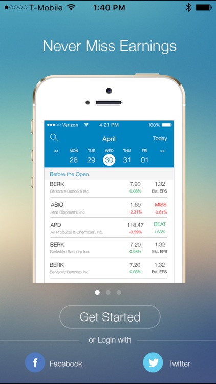 EarningShark-Earnings Calendar screenshot-0