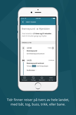 Tidr – reiseplanlegger for hele Norge screenshot 3
