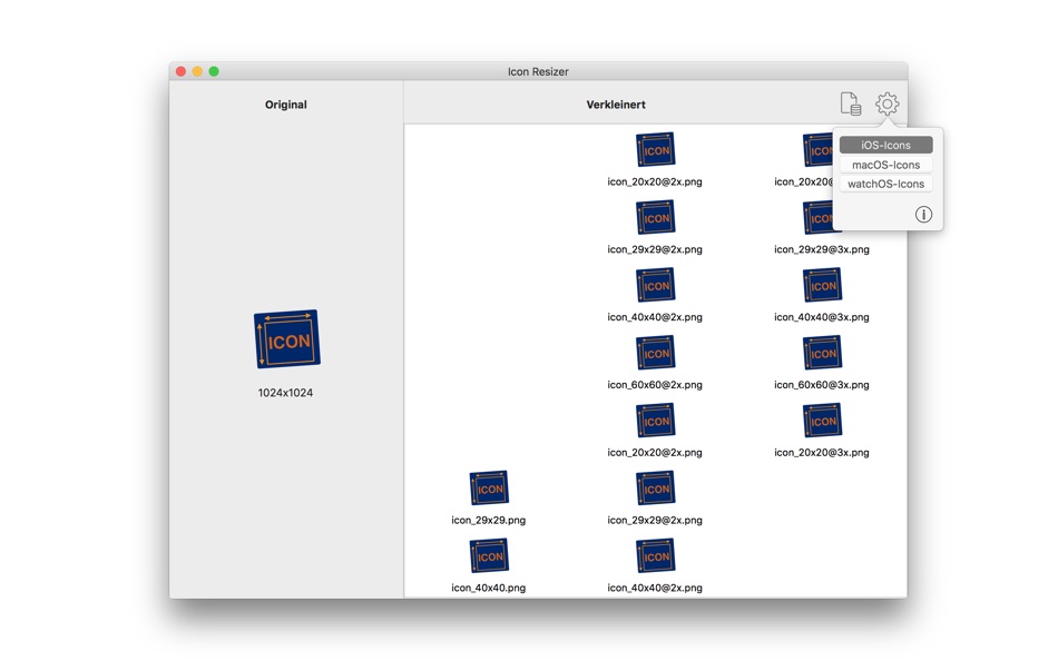 Icon Resizer (macOS) 来自: Michael Kofler Icon Resizer (macOS) 来自: Michael Kofler