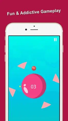 Game screenshot Spinning Circle Red Bouncing Balls Jump mod apk