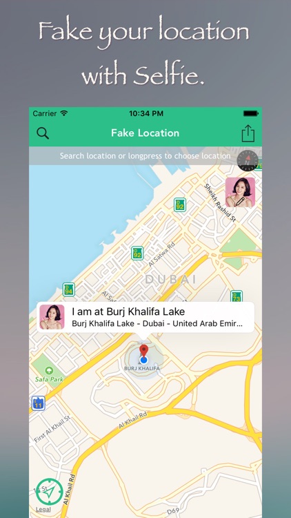 Fake Location for GPS Spoofer with Selfie