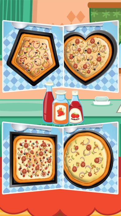 ピザ メーカー パンケーキ 食べ物げーむ 爽快 料理ゲーム 無料 カフェゲームのおすすめ画像1