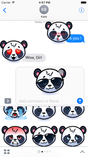 Emotion Panda Sticker - Emoji(圖3)-速報App