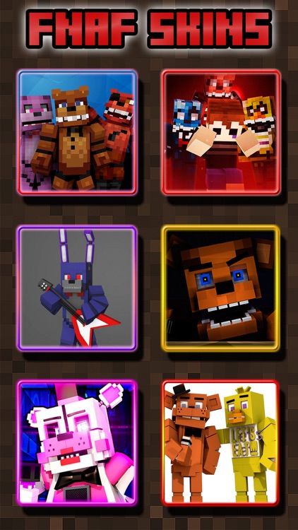 Free FNAF Skins for Minecraft PE (Pocket Edition)