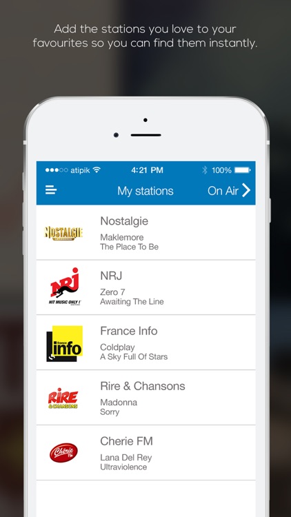 FrenchRadio Stations screenshot-3