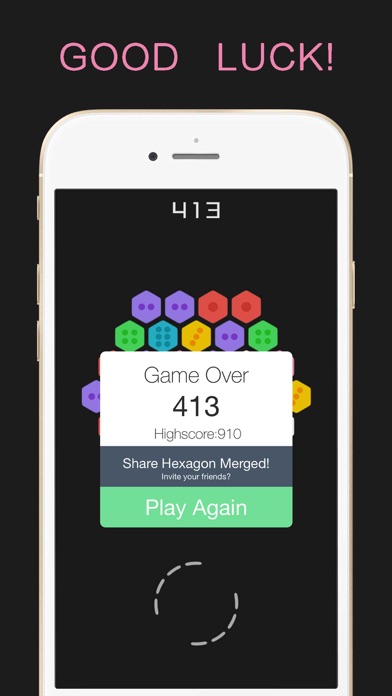 How to cancel & delete Hexagon Merged Cube - Six Sides Bricks Puzzle Game from iphone & ipad 4