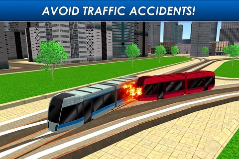 City Tram Driving Simulator 3D screenshot 2
