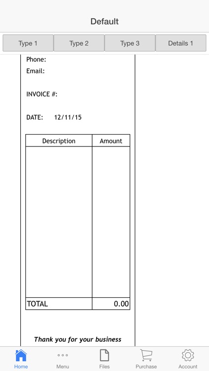 Sales Receipt
