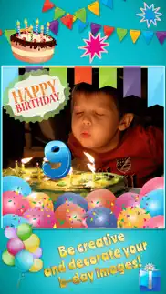 How to cancel & delete happy birthday photo frames & stickers with stamps 4